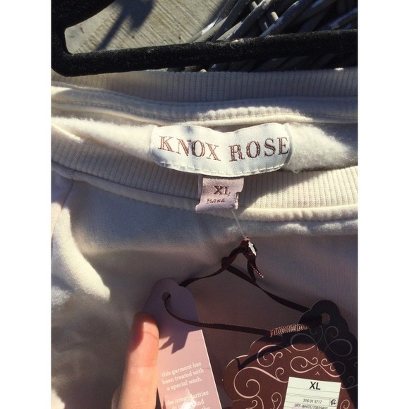Knox rose womens sweatshirt size XL extra large white pink NEW tie dye tie-dye - Picture 6 of 12